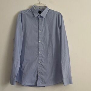 M&M'S Light Blue Casual Button Down Shirt